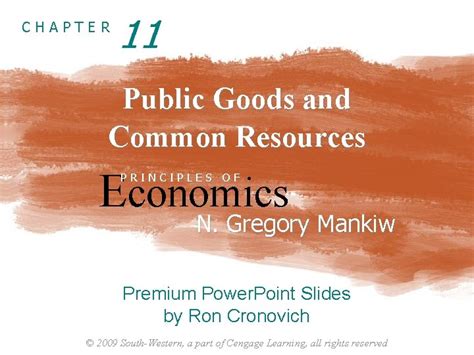 Economics Chapter 11: Public Goods and Common Resources .